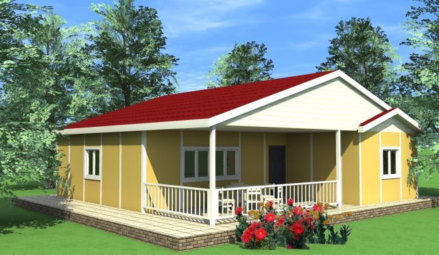 100 Metrekare Prefabrik Ev